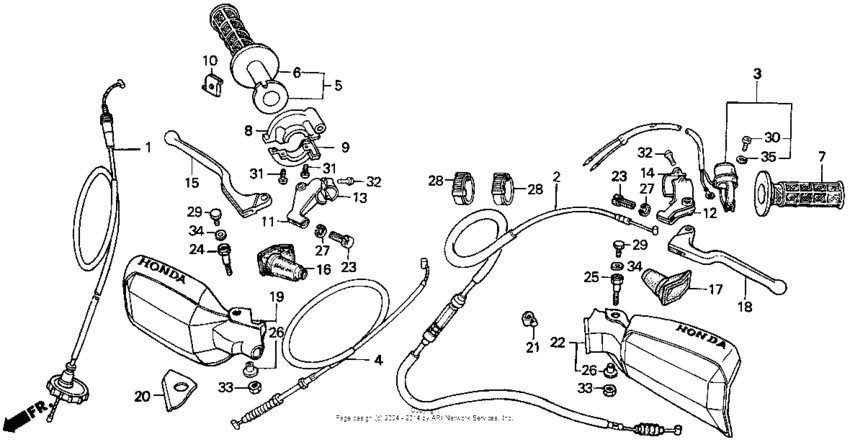 Handle switch + cables
