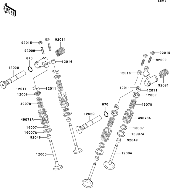 ER500 Клапана