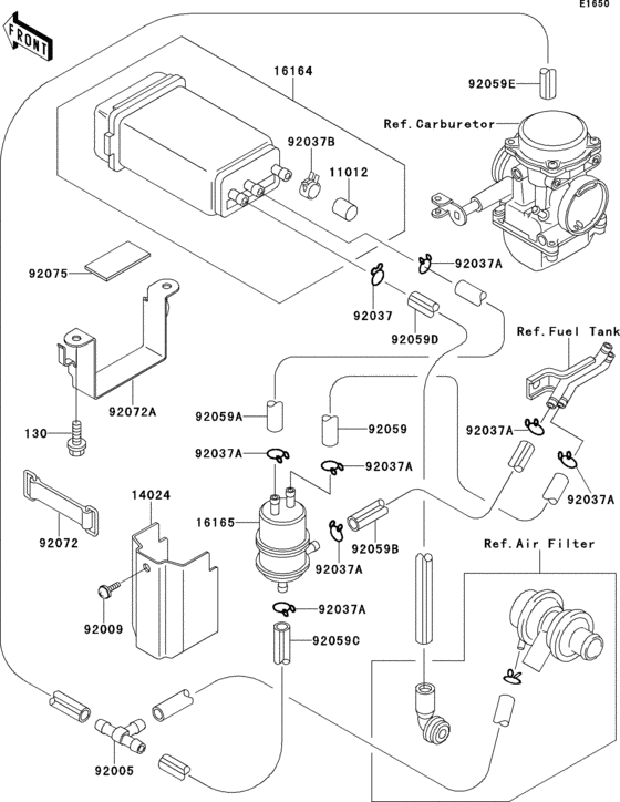  Испарительная система топлива
