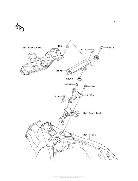ZX1000 Steering Damper (Kbf / kcf)