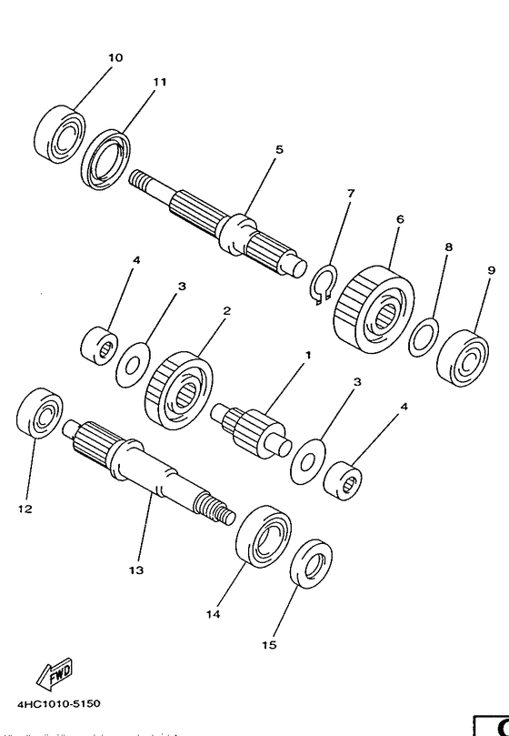 YP250D Трансмиссия