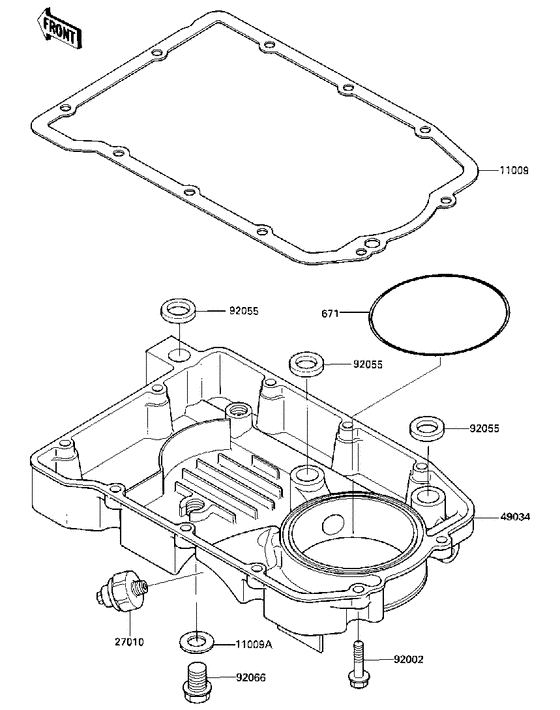 ZX600 Маслосборник