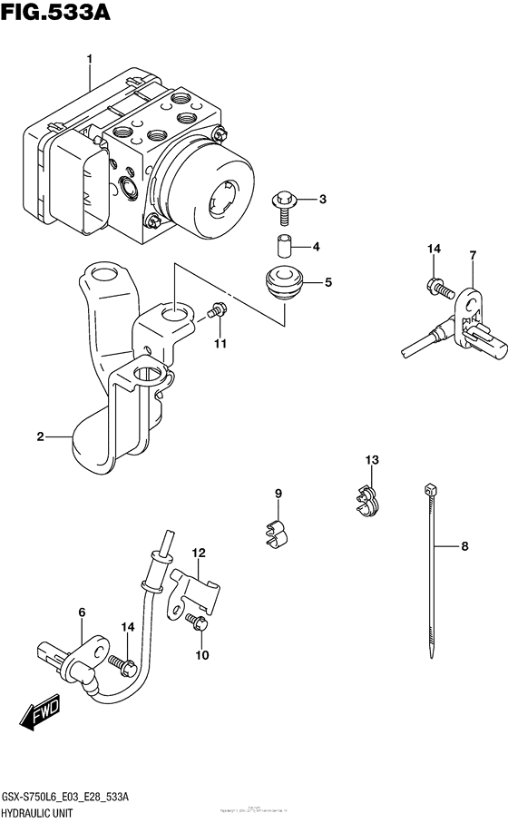 Hydraulic Unit (Gsx-S750Al6 E28)