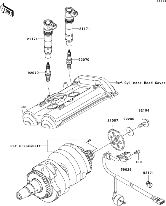EX650 Система зажигания