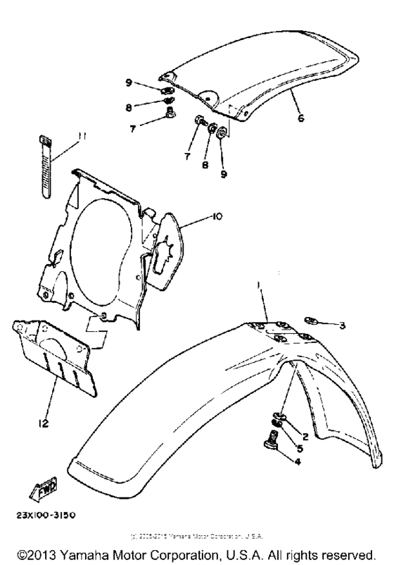 Front rear fender