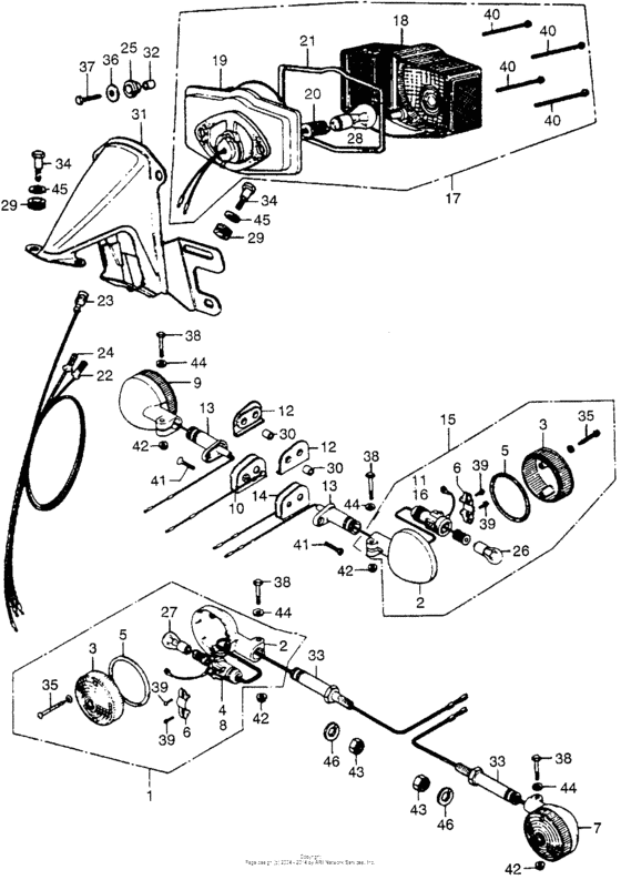 Taillight + turn signal k1-76