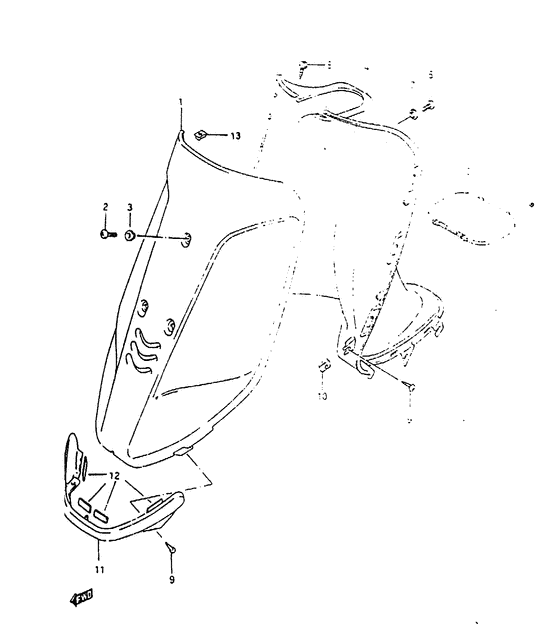 Front leg shield