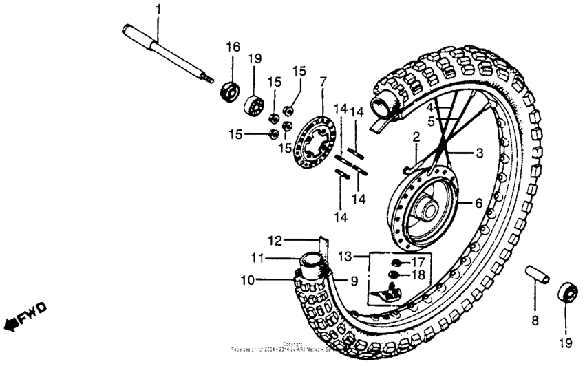 Front wheel 81