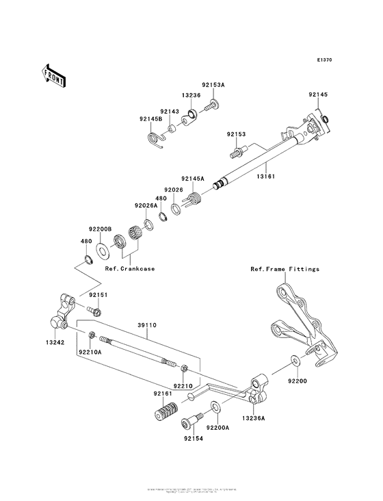 ZX636 Механизм переключения передач