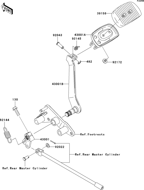 VN2000 Педаль тормоза
