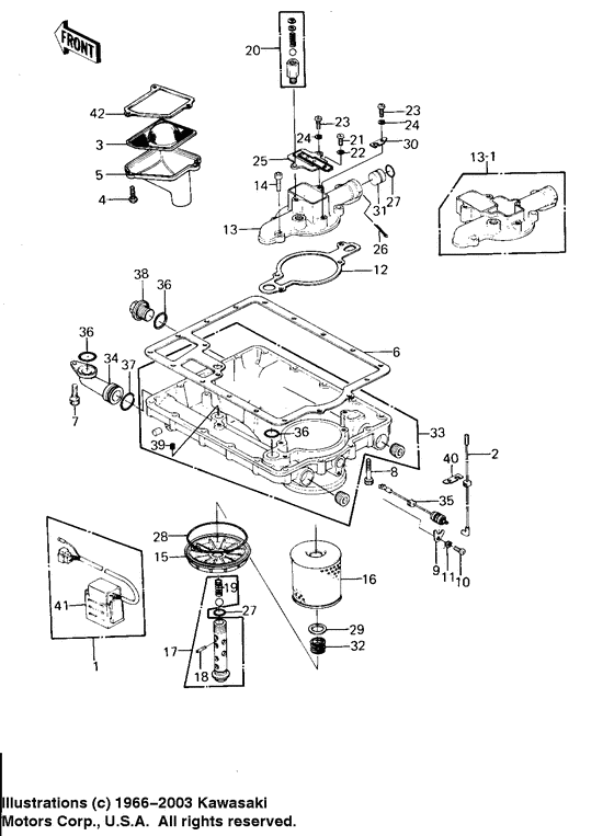 Oil pan/oil filter