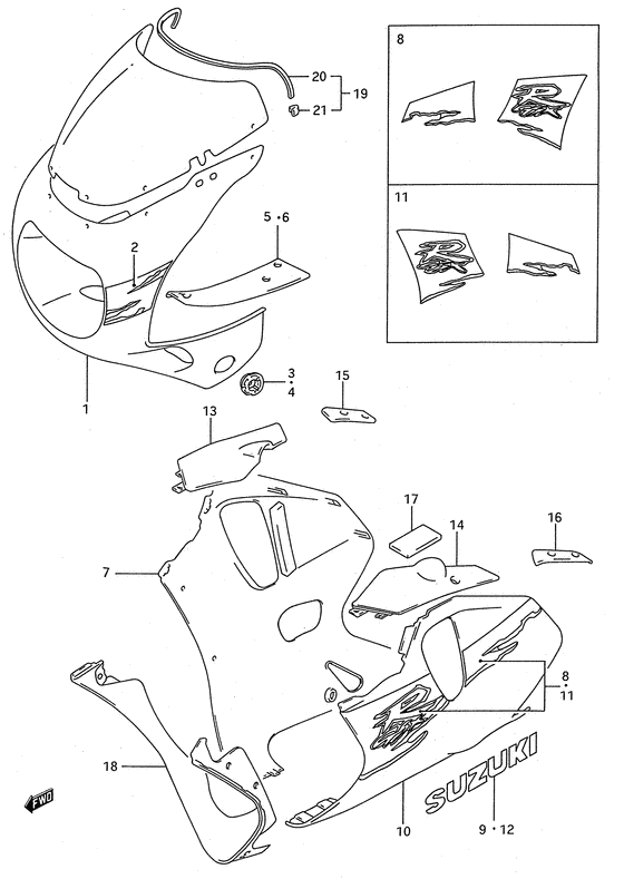 Cowling body