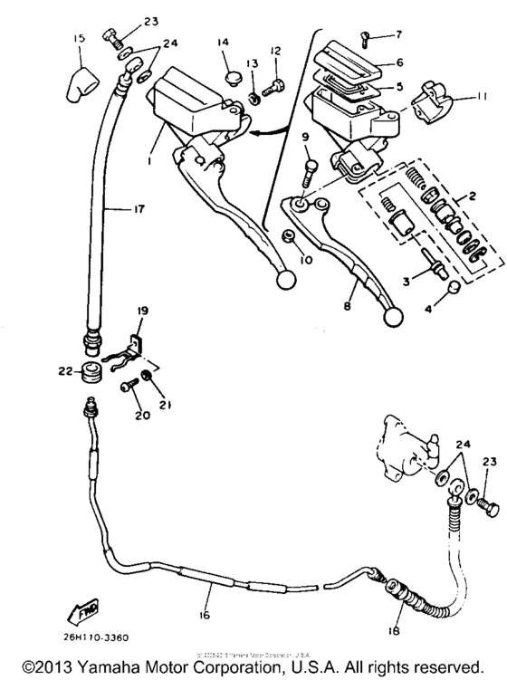 XVZ12DKC2 Главный тормозной цилиндр