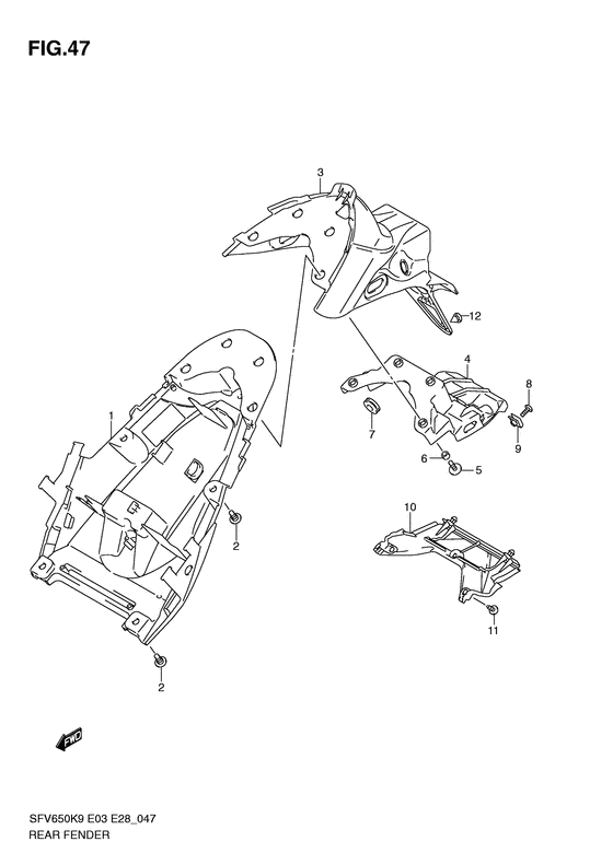 SFV650 Заднее крыло
