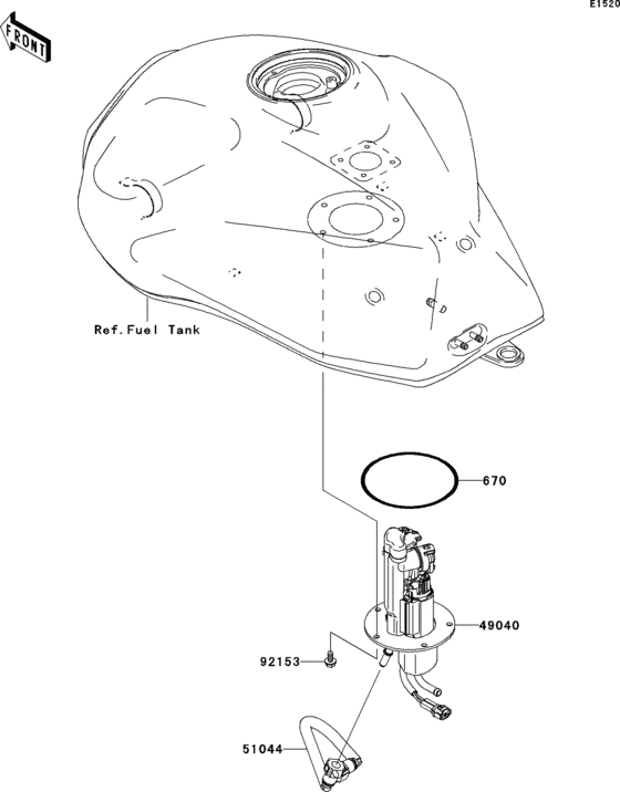 ZR750 Топливный насос