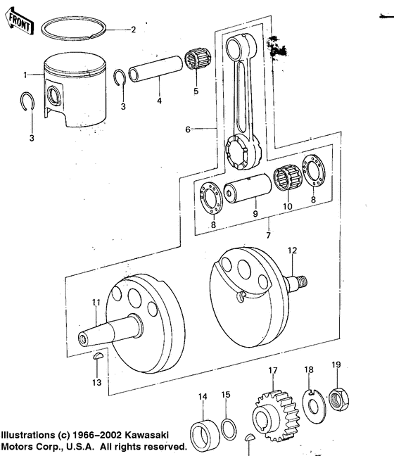 Crankshaft/piston