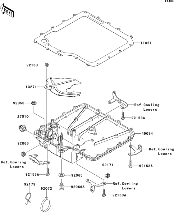 ZX1400 Маслянный поддон