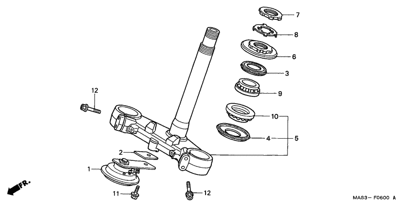 CBR900RR Траверса нижняя