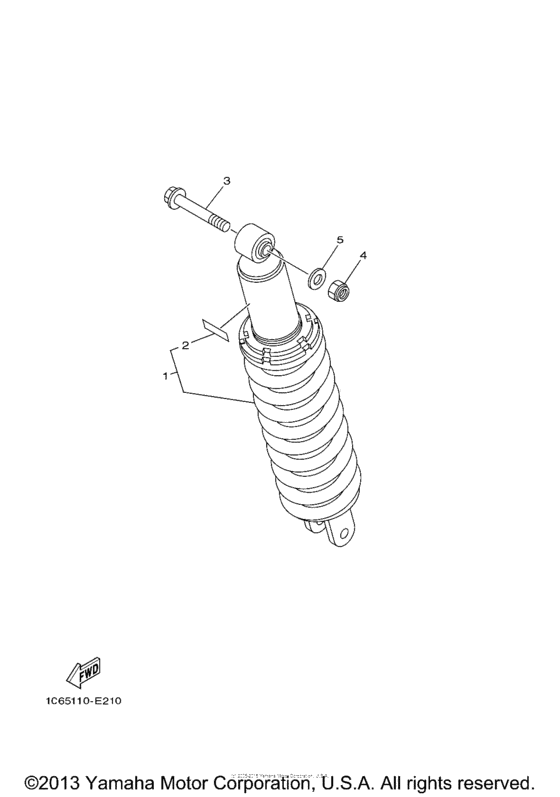 TTR230V Задняя подвеска