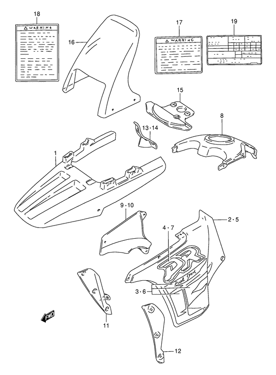Cowling body