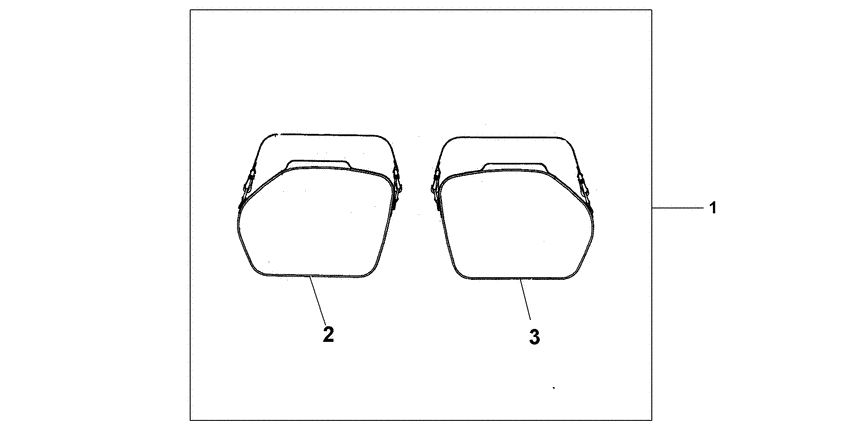 CBF600S (ABS) Pannier inner bag set