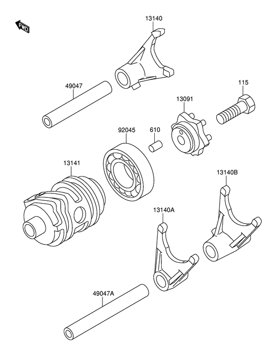 RM100 Переключение / вилка переключения