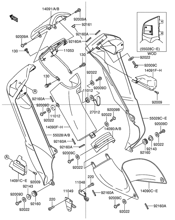 FD112 Щиток облицовочный