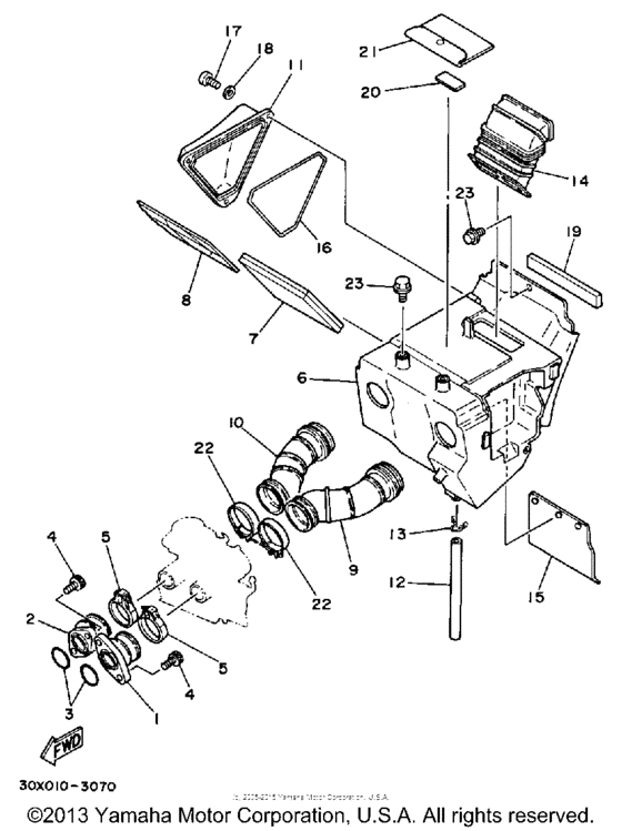 XT350S Воздушный фильтр