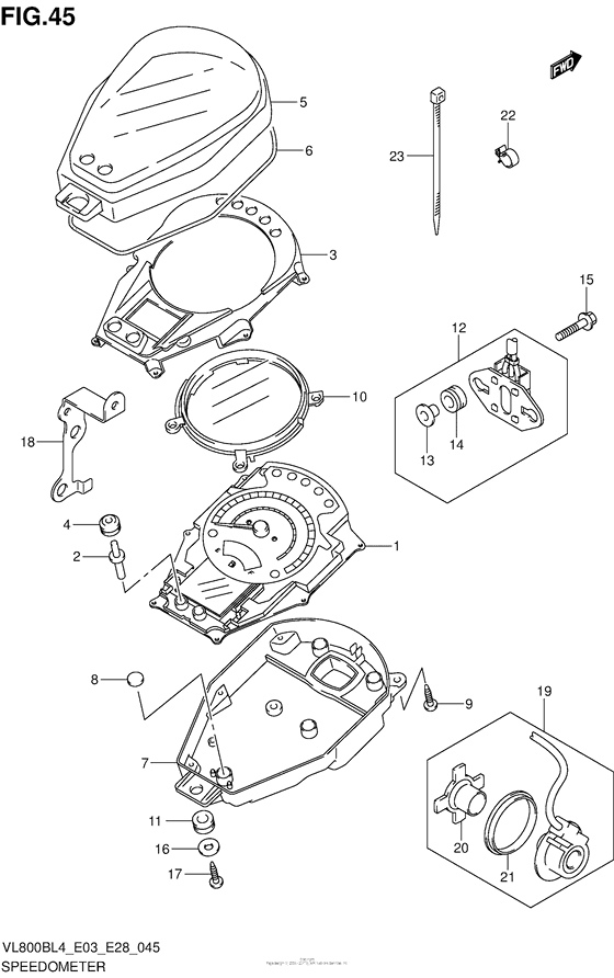 VL800B Speedometer (Vl800Bl4 E33)