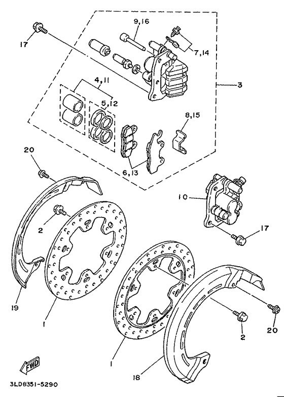 Vorderradbremssattel