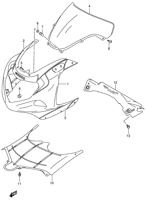 Cowling body
