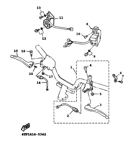 Handle switch. lever