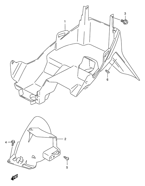 AZ50 Заднее крыло