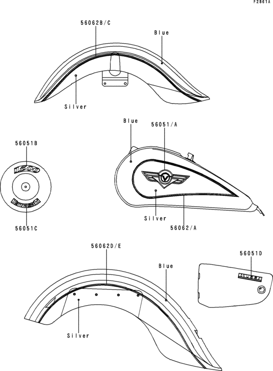 Decals(blue/silver)