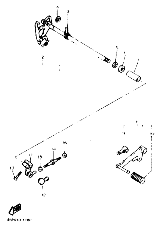 XJ600N Переключение скоростей
