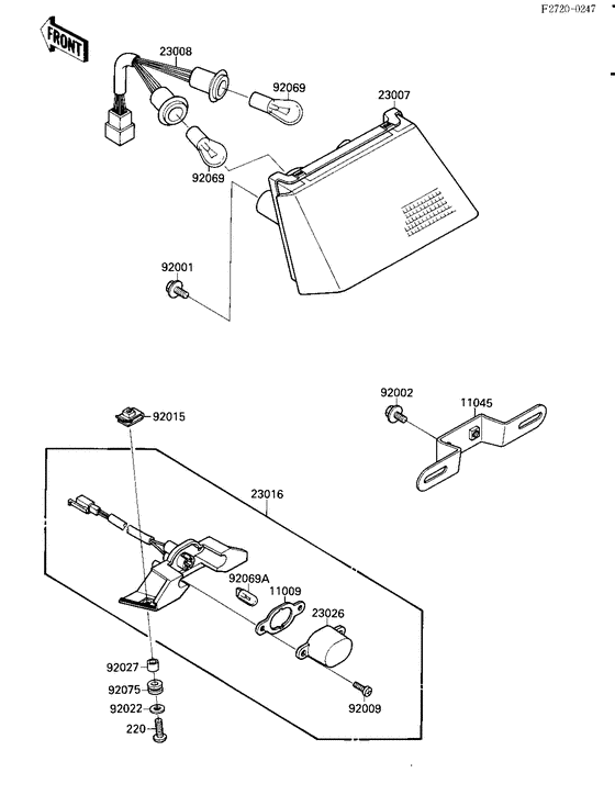 Taillight unit ass`y