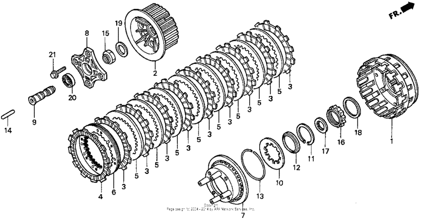 GL1500A Сцепление 97-98