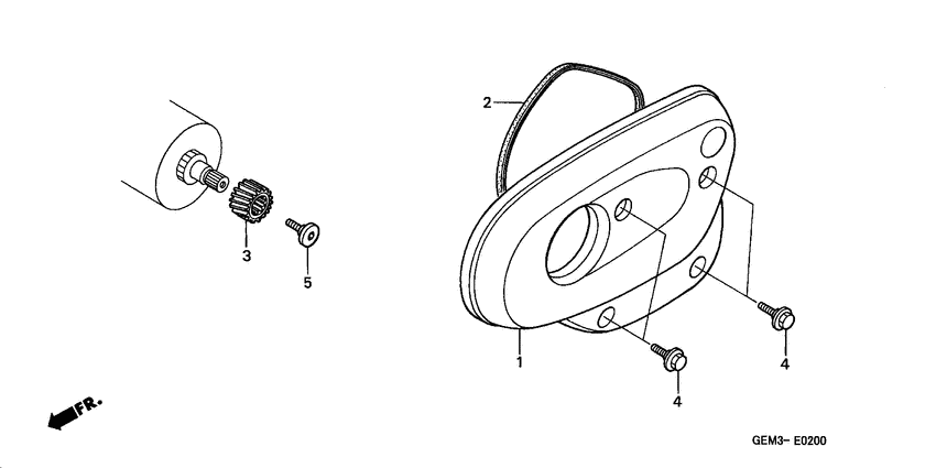 PAC16A L. crankcase cover