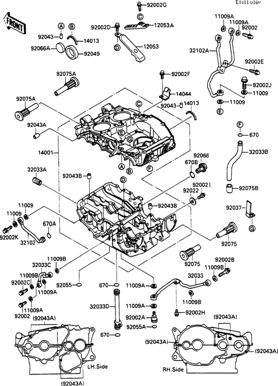 EX500 Crankcase(1 / 2)