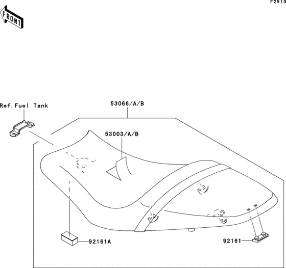 EX650 Сиденье