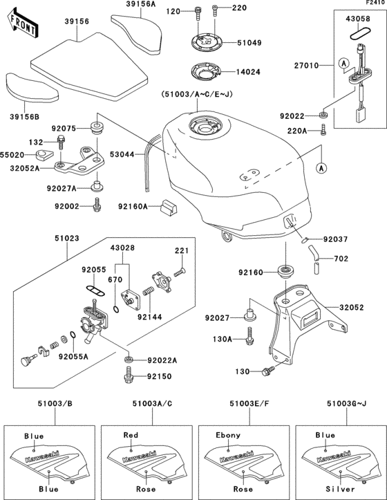 Fuel tank(1/2)(zx600-d2/d2a)