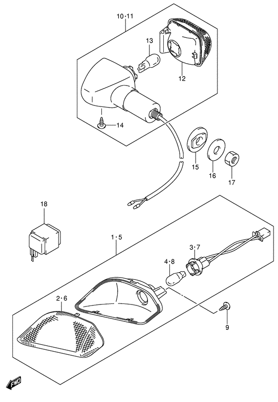 Front turn lamp