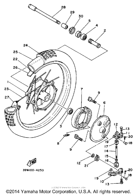 Front wheel k