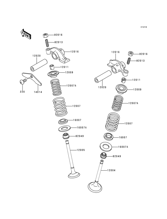BJ250 Клапана