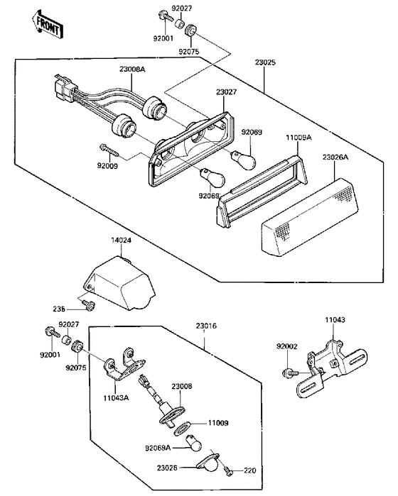 Taillight unit ass`y