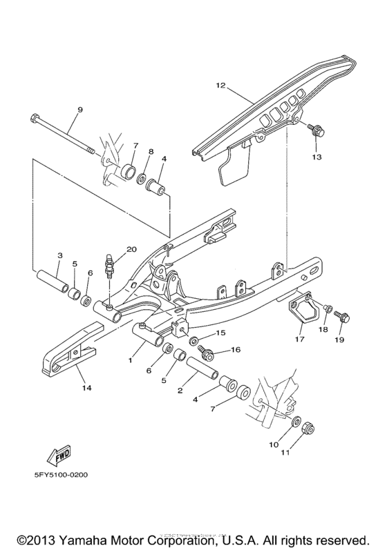 TW200MC Бугель