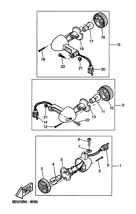 YH50 Поворотники