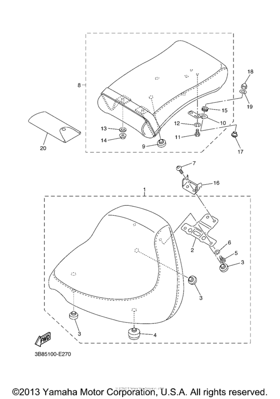 XVS11V Сиденье