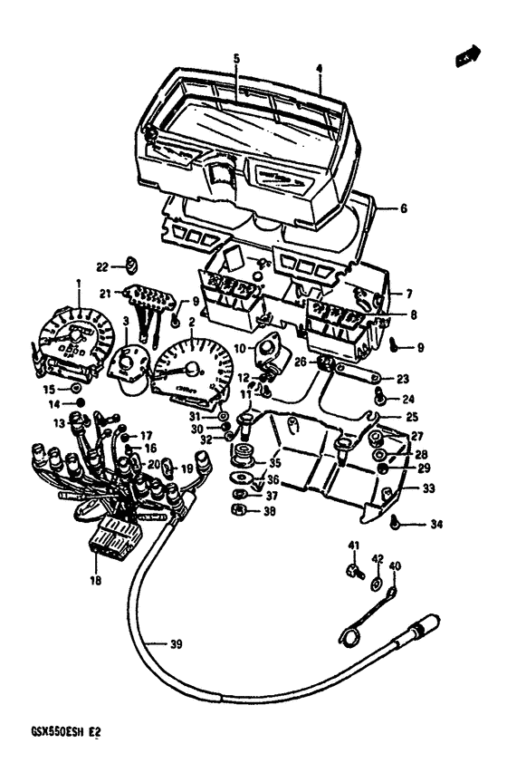 Speedometer-tachometer