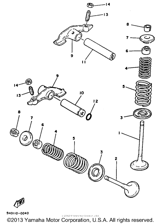 TW200A Клапана